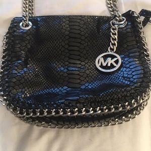 Michael Kors black leather crossbody bag